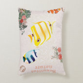 Natuur moderne visvloeren verlaten accent kussen (Voorkant(Verticaal))