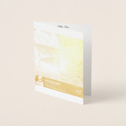 Natuur moeder folie kaarten (Voorkant)