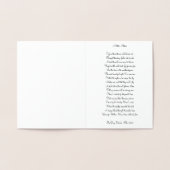 Natuur moeder folie kaarten (Binnen)