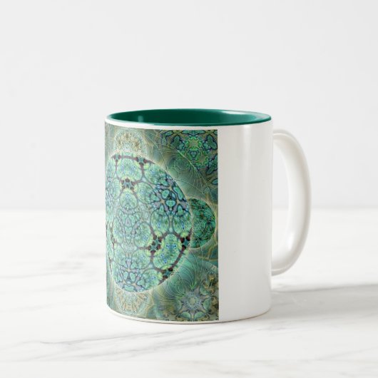 Natuur moeder tweekleurige koffiemok (Voorkant rechts)