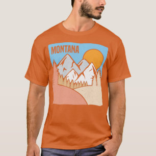 Natuur Montana Mountain Design voor trotse Montana T-shirt