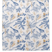 Natuur mooie Vogels decoratief in het oog springen Douchegordijn (Voorkant)