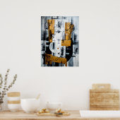 Natuur morte door Georges Braque Poster (Keuken)