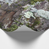 Natuur Moss Lichen Camouflage Foto Cadeaupapier (Hoek)
