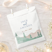 Natuur Mountain Forest Wedding Favors Bag Bedankzakje (Geknipt)