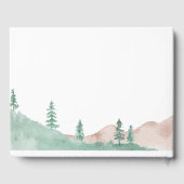 Natuur Mountain Forest Wedding Guestbook Gastenboek (Achterkant)