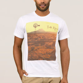 Natuur Mountain South Africa ZA Wind Pump T-shirt