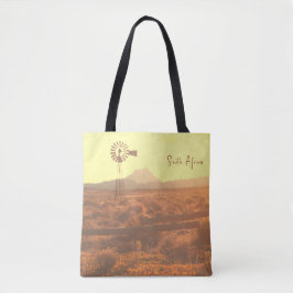 Natuur Mountain South Africa ZA Wind Pump Tote Bag