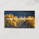 natuur Mountain Yellow Aspen herfst Landschap Visitekaartje (Voorkant)