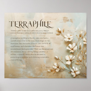 Natuur muurkunst, rustieke inrichting, terrafiele  poster