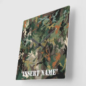 Natuur nabootsen: De wetenschap van Camouflage Vierkante Klok (Hoek)