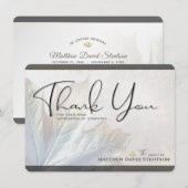 Natuur najaar lederen lederen medeleven kaart (Voorkant / Achterkant)