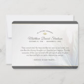 Natuur najaar lederen lederen medeleven kaart (Achterkant)