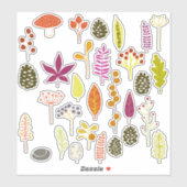 Natuur najaar sticker (Vel)