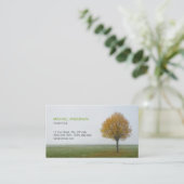 Natuur najaar visitekaartje Golden Tree (Staand voorkant)