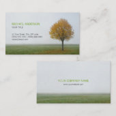 Natuur najaar visitekaartje Golden Tree (Voorkant / Achterkant)