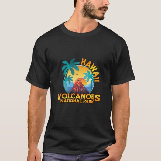 Natuur nationaal park Hawaii Volcanoes T-shirt (Voorkant)