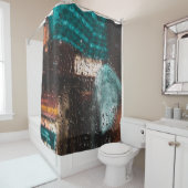 Natuur natte waterdruppelvenster regenen douchegordijn (In situ)