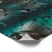 Natuur natte waterdruppelvenster regenen poster (Hoek)