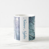 "Natuur Nights Wolf & Snowy Owl" Originele Art Mok (Center)