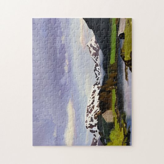 Natuur Noorse kunst Legpuzzel (Verticaal)