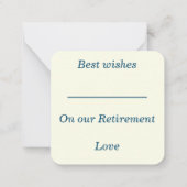 Natuur Notecard Notitiekaartje (Achterkant)