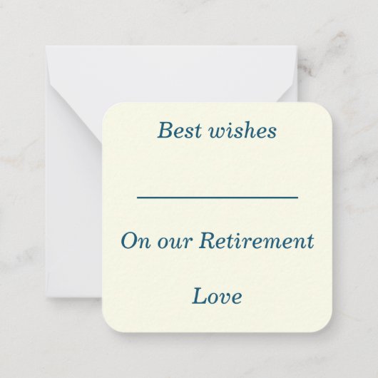 Natuur Notecard Notitiekaartje (Achterkant)