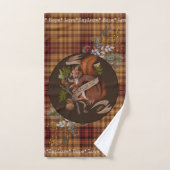 Natuur Nut Squirrel Bad Handdoek (Handdoek)