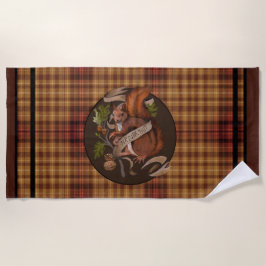 Natuur Nut Squirrel Beach Towel Strandlaken