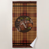 Natuur Nut Squirrel Beach Towel Strandlaken (Voorkant)