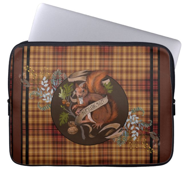 Natuur Nut Squirrel Laptop Sleeve (Voorkant)