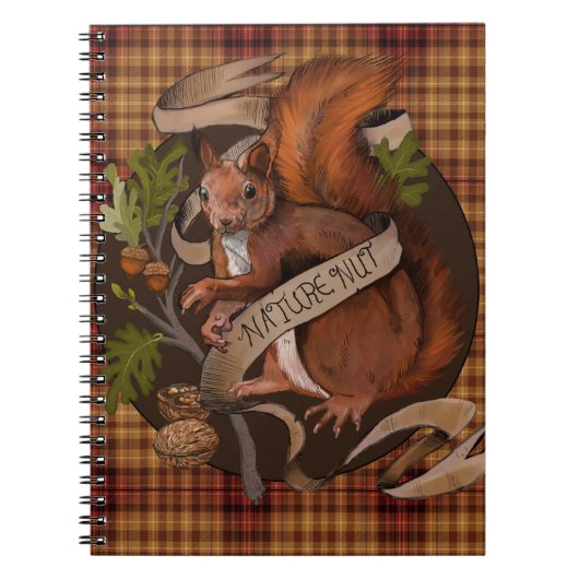 Natuur Nut Squirrel Notitieboek (Voorkant)