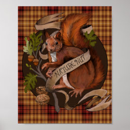 Natuur Nut Squirrel Poster