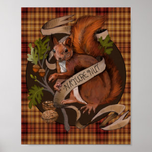 Natuur Nut Squirrel Poster