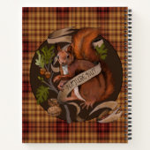 Natuur Nut Squirrel Schetchbook Notitieboek (Achterkant)