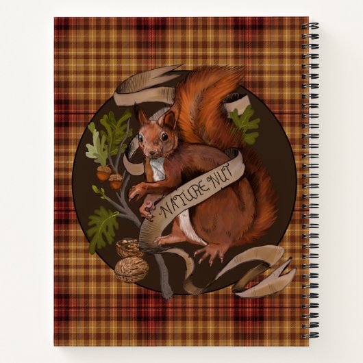 Natuur Nut Squirrel Schetchbook Notitieboek (Achterkant)
