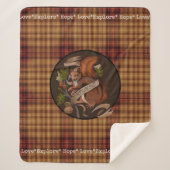 Natuur Nut Squirrel Sherpa Blanket Sherpa Deken (Voorkant)