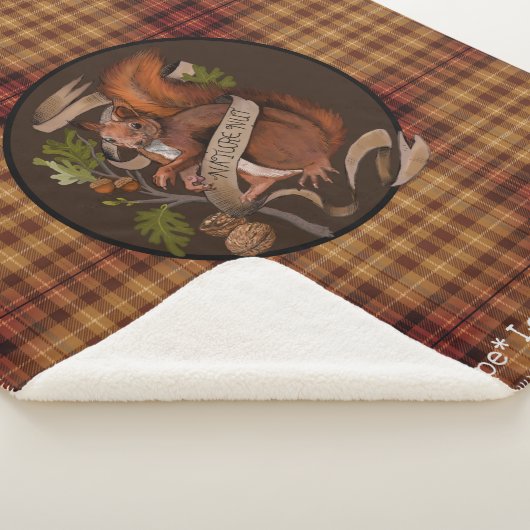 Natuur Nut Squirrel Sherpa Blanket Sherpa Deken (3/4)