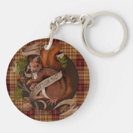 Natuur Nut Squirrel Sleutelhanger