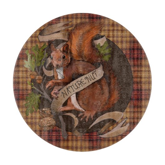 Natuur Nut Squirrel Snijplank (Voorkant)