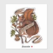 Natuur Nut Squirrel Sticker (Vel)