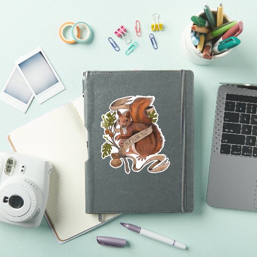 Natuur Nut Squirrel Sticker (iPad Cover)
