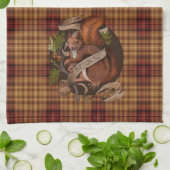 Natuur Nut Squirrel Theedoek (Gevouwen)