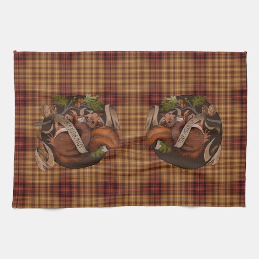 Natuur Nut Squirrel Theedoek (Horizontaal)