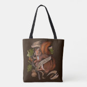 Natuur Nut Squirrel Tote Bag (Achterkant)