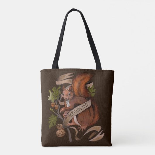 Natuur Nut Squirrel Tote Bag (Achterkant)