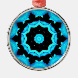 NATUUR OCEAN BLUE METALEN ORNAMENT