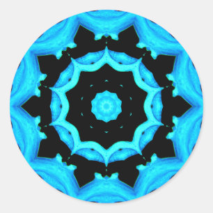 NATUUR OCEAN BLUE RONDE STICKER