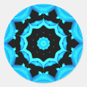 NATUUR OCEAN BLUE RONDE STICKER