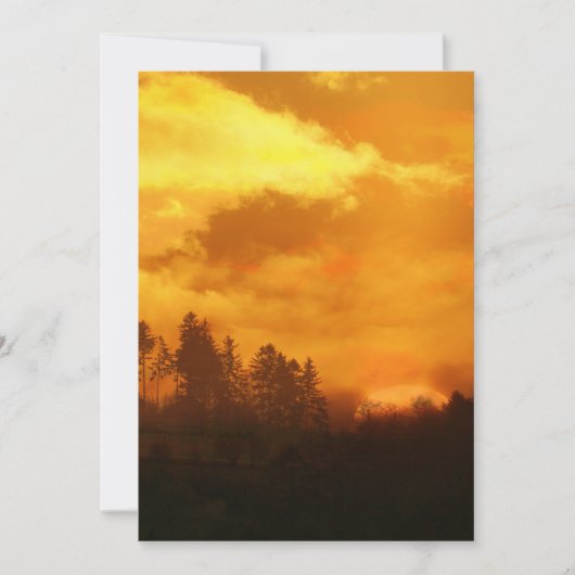 NATUUR OCHTEND ZONSONDERGANG KAART (Voorkant)